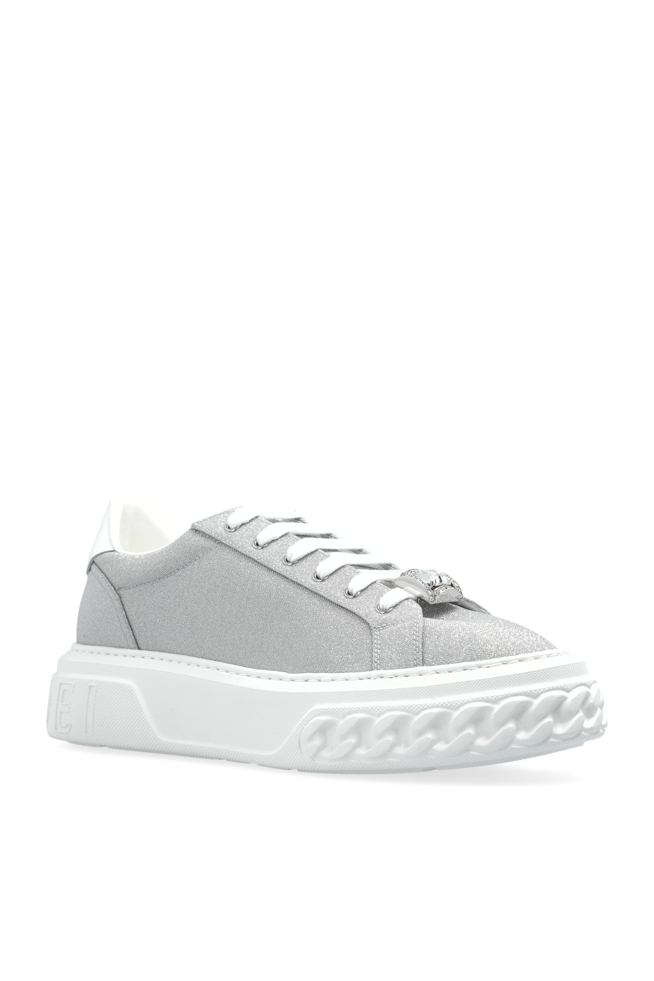 スニーカー CASADEI SNEAKERS Maxxxi Leather Sneakers in Black for Women | Casadei®
